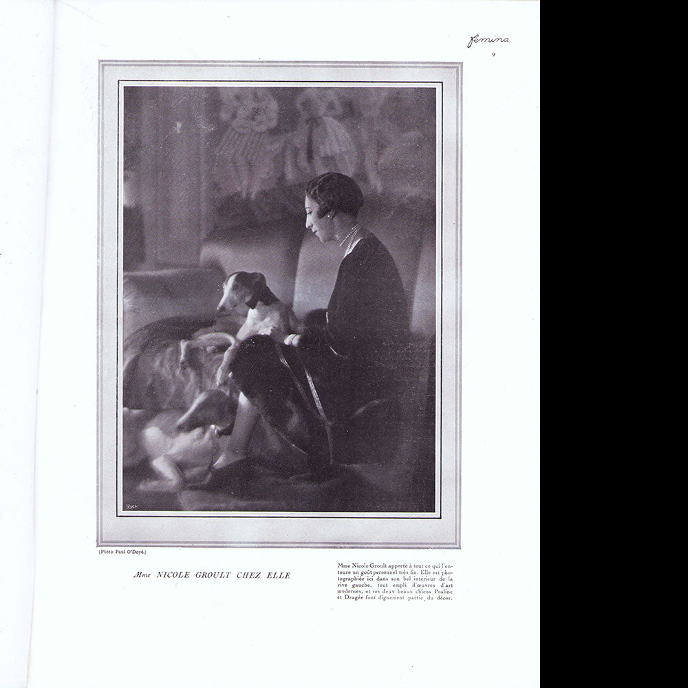 Fémina (février 1926), couverture de Georges Lepape