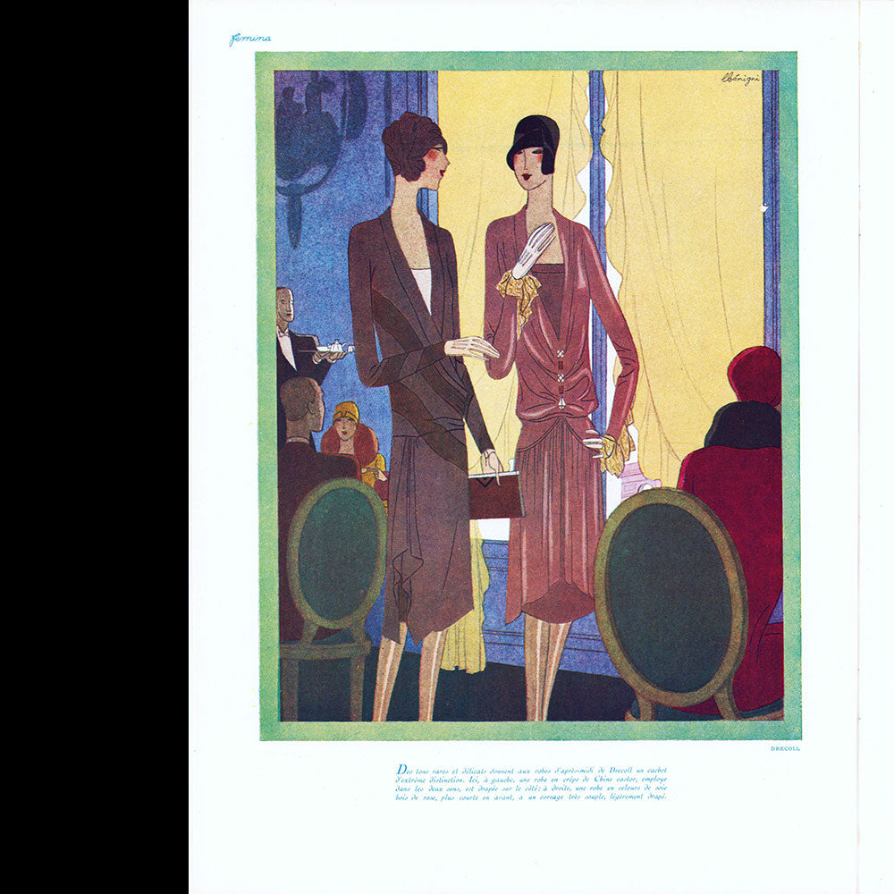 Fémina - Réunion de 5 numéros de l'année 1927 (août-décembre)