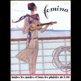 Fémina (avril 1928), couverture de Georges Lepape