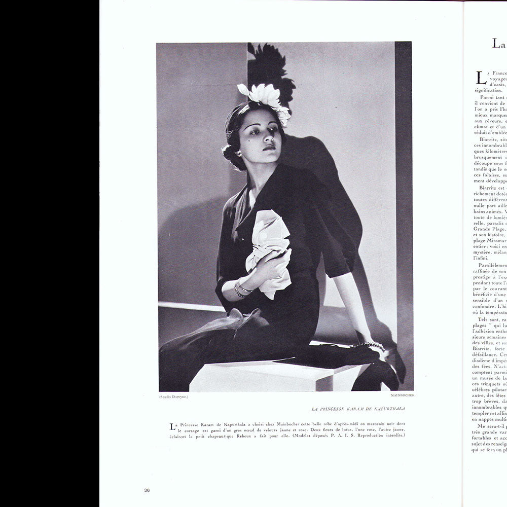 Fémina (août 1936), couverture de Jacques Demachy