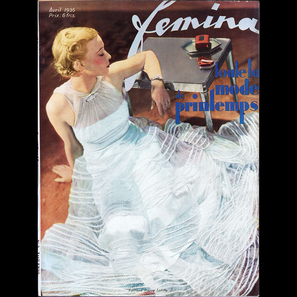 Fémina (avril 1936), couverture de Joffé Monneret