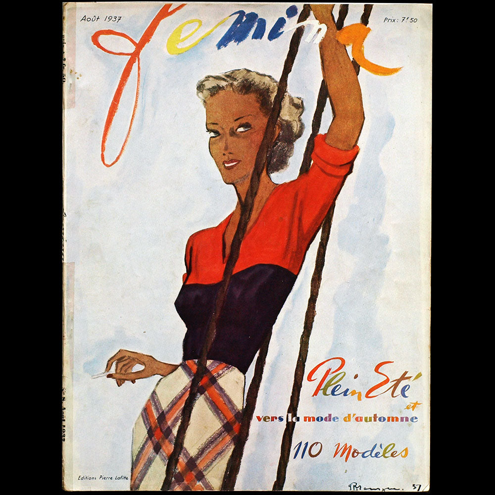 Fémina (août 1937), couverture de Pierre Mourgue