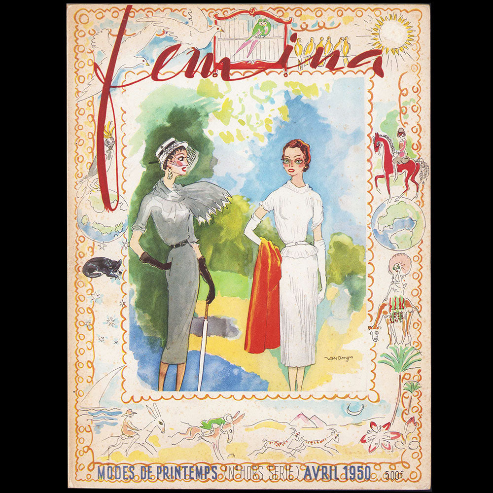Fémina - Printemps 1950, couverture de Kees Van Dongen