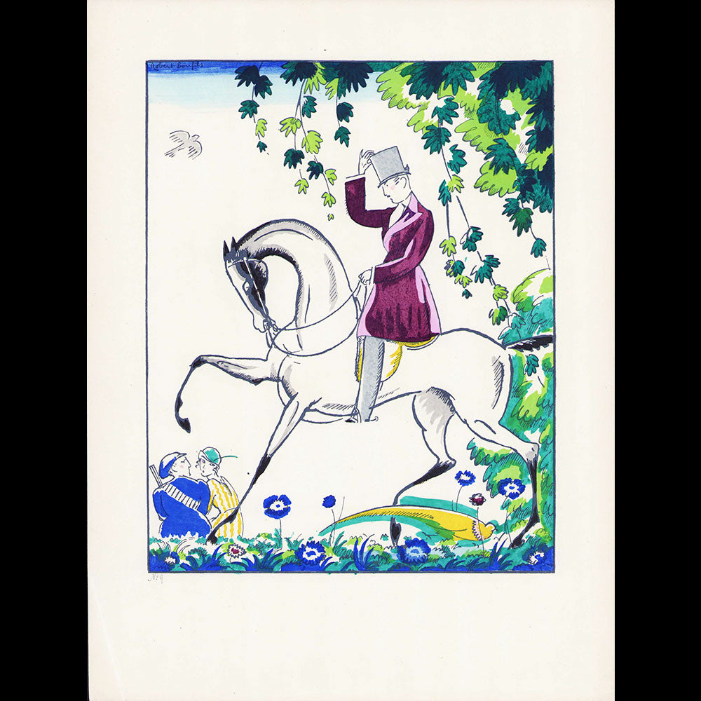 Robert Bonfils - Le Cavalier, planche pour Feuillets d'Art, n°III, octobre 1919
