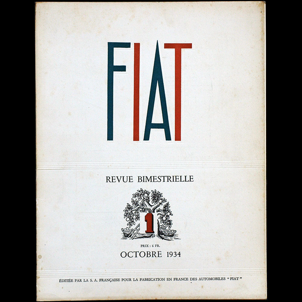 Revue Fiat, n°1 (octobre 1934)