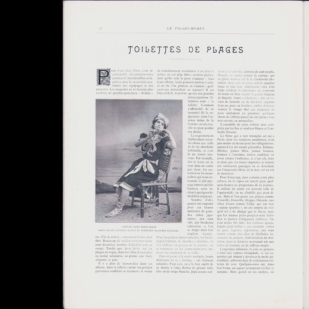 Le Figaro-Modes, aout 1903, couverture d'Abel Faivre