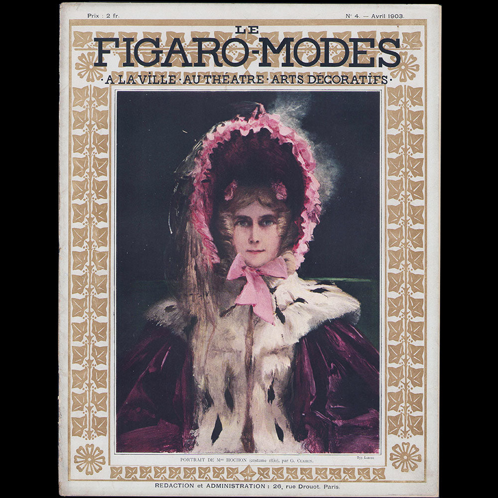 Le Figaro-Modes, avril 1903, couverture de Georges Clairin