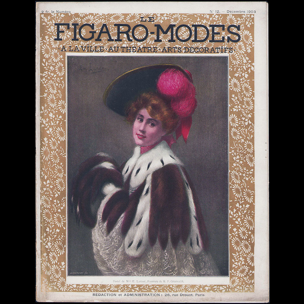 Le Figaro-Modes, décembre 1903, couverture de Landau