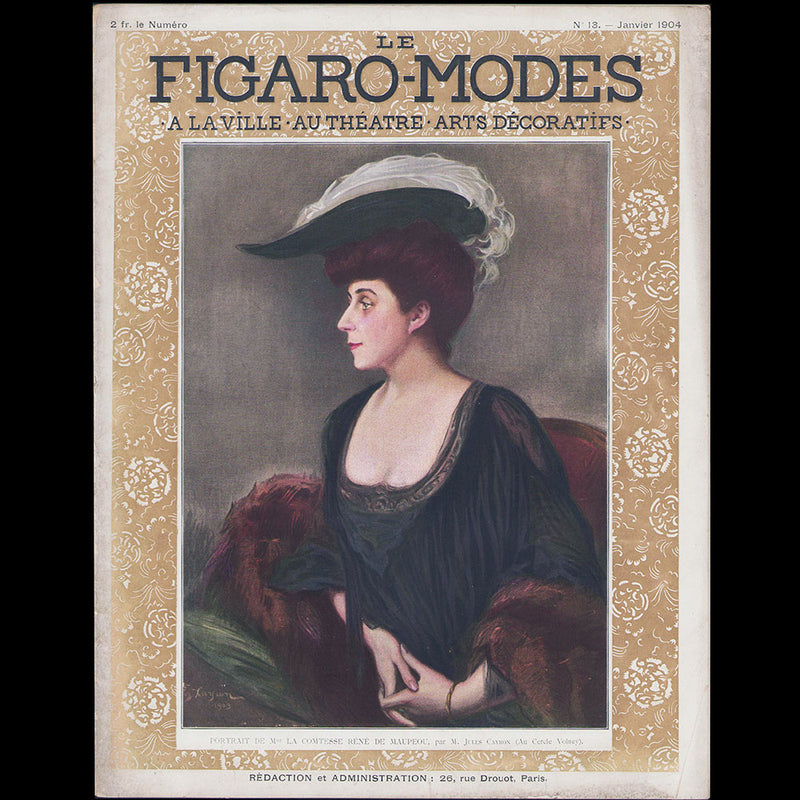 Le Figaro-Modes, janvier 1904, couverture de Jules Cayron