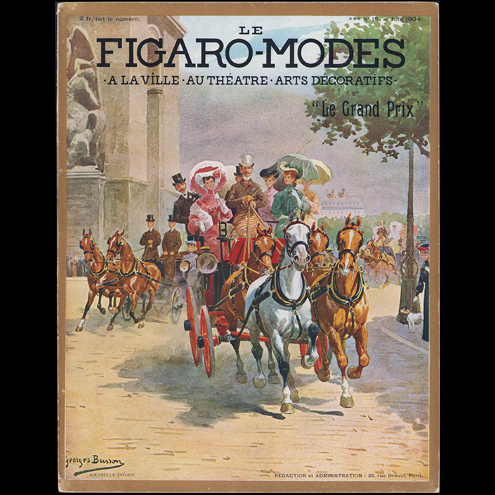 Le Figaro-Modes, juin 1904, couverture de Georges Busson