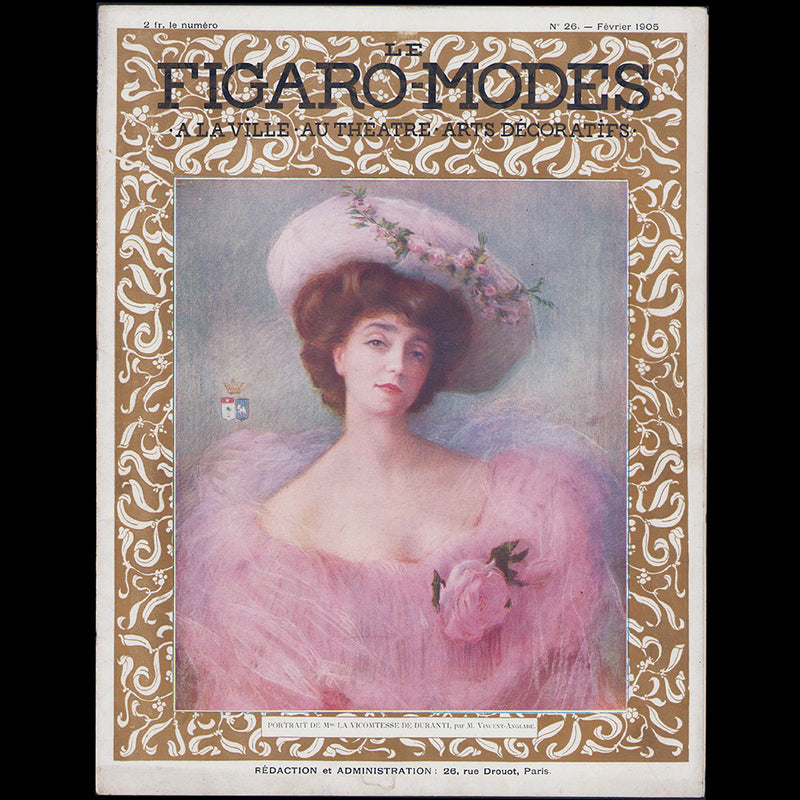 Le Figaro-Modes, février 1905, couverture de Vincent-Anglade