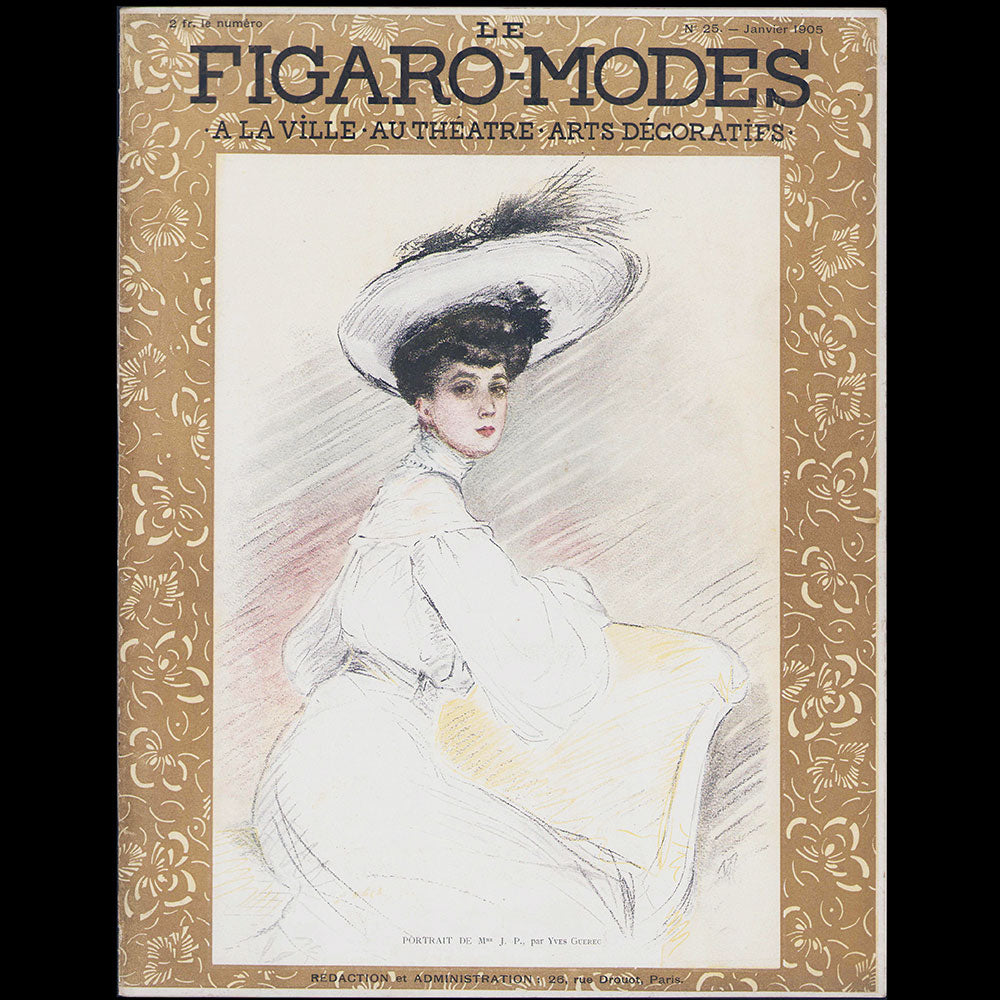 Le Figaro-Modes, janvier 1905, couverture d'Yves Guerec