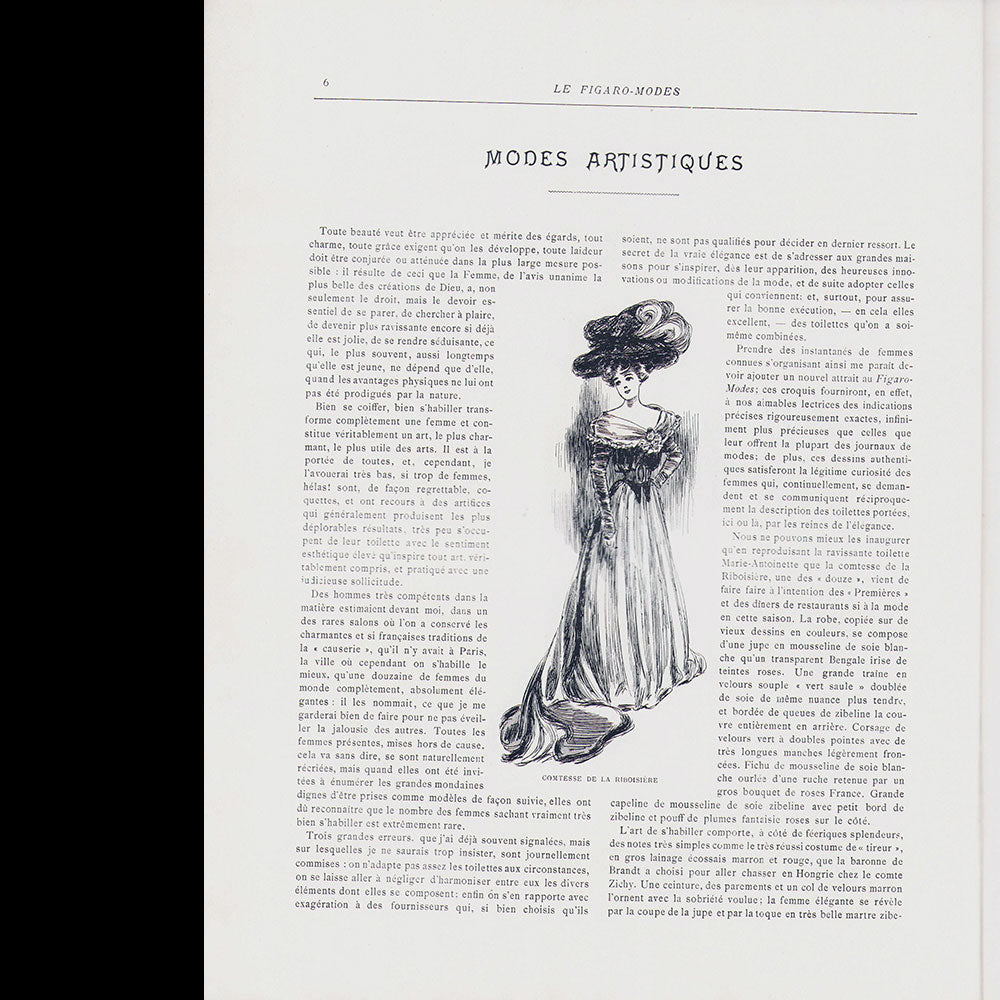 Le Figaro-Modes, novembre 1905, couverture de Louise Abbema
