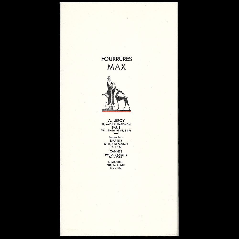 Fourrures Max - Suite de 12 croquis par Madeleine Jeannest (circa 1925-1930)
