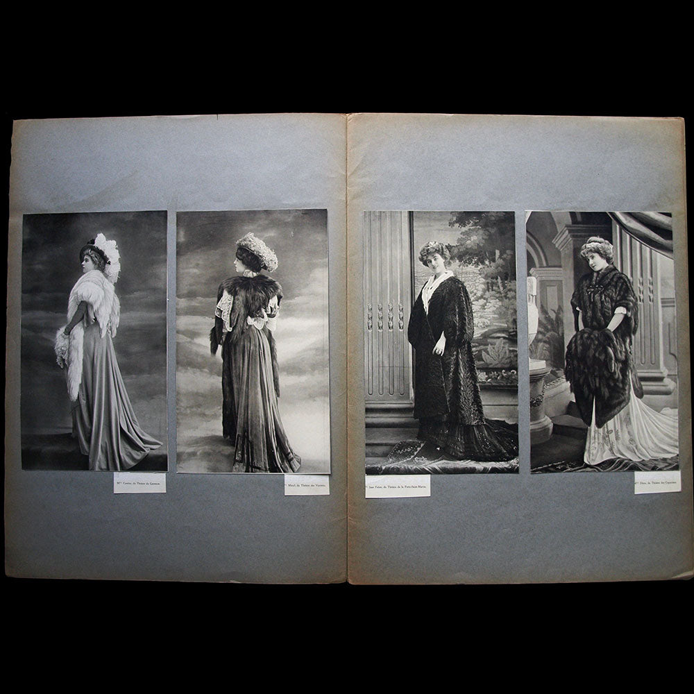 Fourrures Max - Réunion de 20 photographies d'actrices (circa 1907-1908)