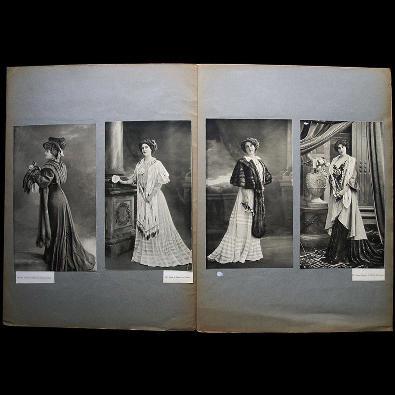 Fourrures Max - Réunion de 20 photographies d'actrices (circa 1907-1908)
