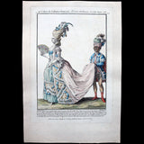 Gallerie des Modes et Costumes Français, gravure n° T 109, Dame de qualité (1779)