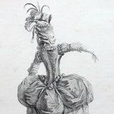 Gallerie des Modes et Costumes Français, 1778-1787, gravure n° S 105, Habit de Bal (1779)