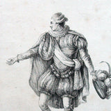 Gallerie des Modes et Costumes Français, gravure n° S 107, Costume pour les bals de la Cour (1779)