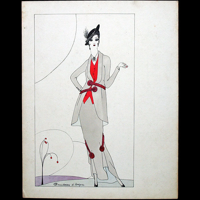 Gaudray d'Anjou - Journal des Dames et des Modes, dessin pour la planche 167 (1914)