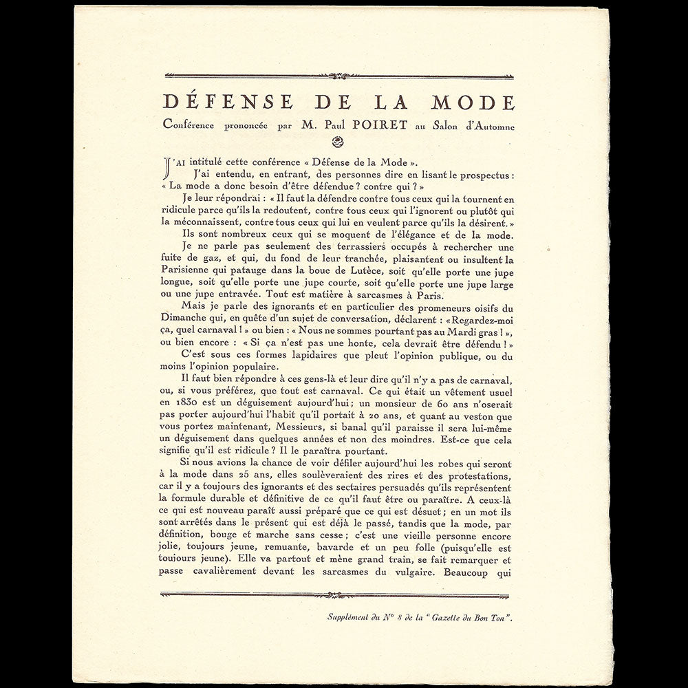 Gazette du Bon Ton (n°8, 1920)