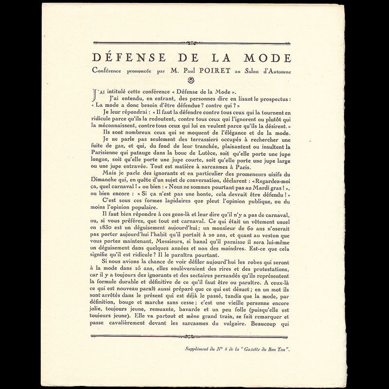 Gazette du Bon Ton (n°8, 1920)