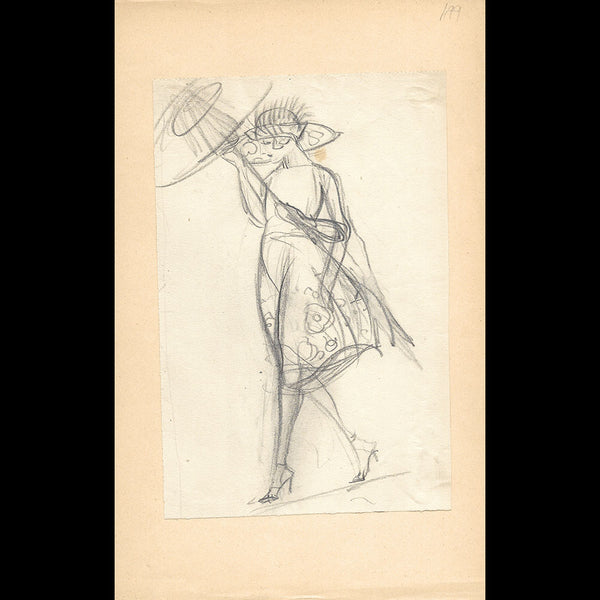 George Barbier - La Jambe, dessin pour La Vie Parisienne (1920)