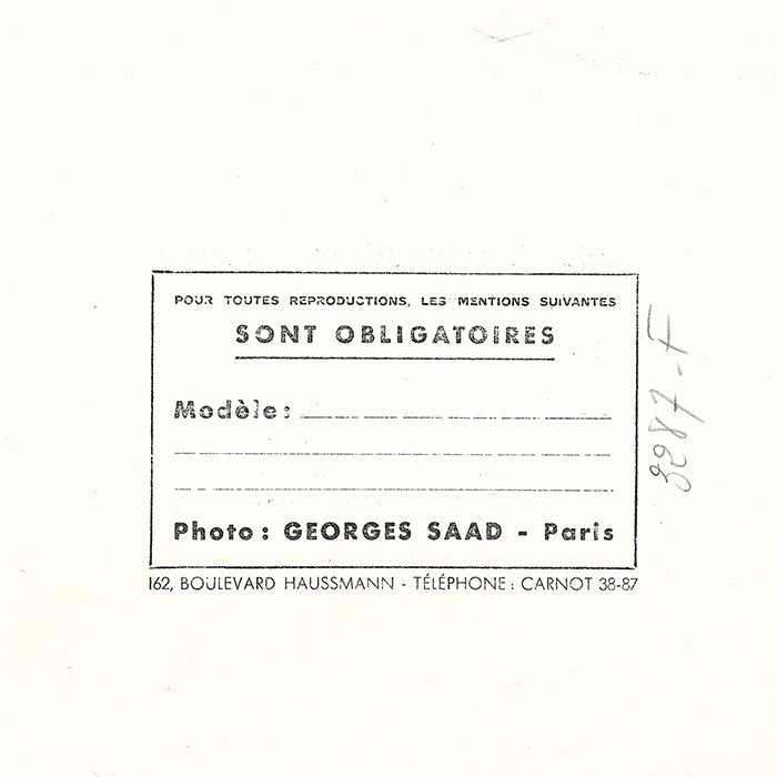 Robert Piguet - Robe imprimée, tirage de Georges Saad (1937)