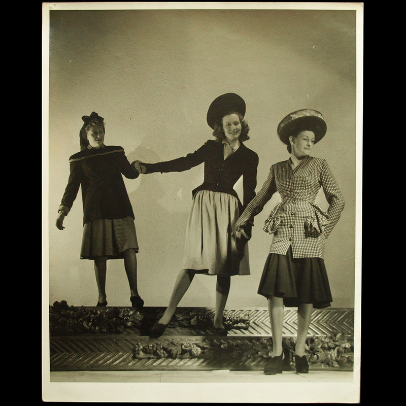 Heim, Lelong et Grès - photographie du Studio Lavoisier pour A la Française (1943)