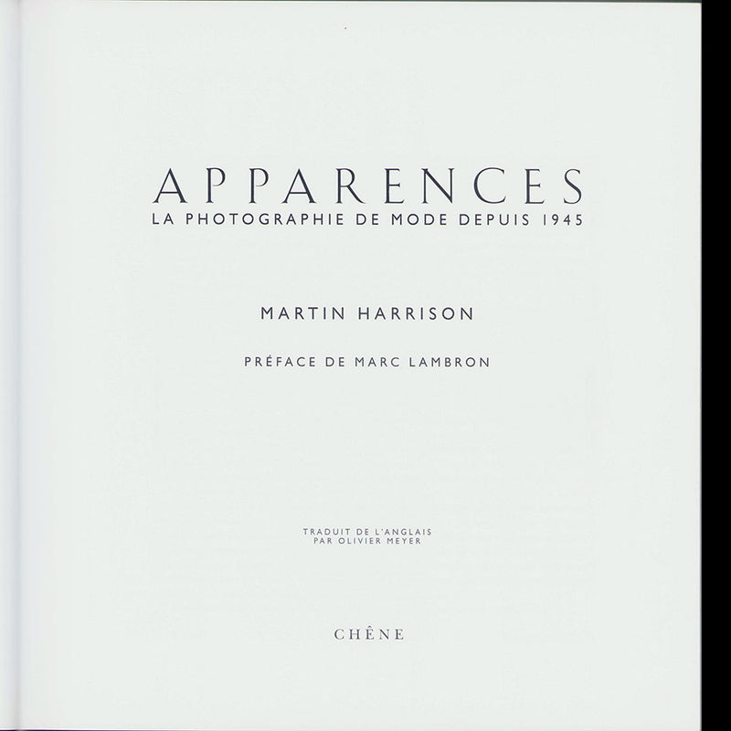 Martin Harrison - Apparences, la Photographie de Mode depuis 1945 (1992)