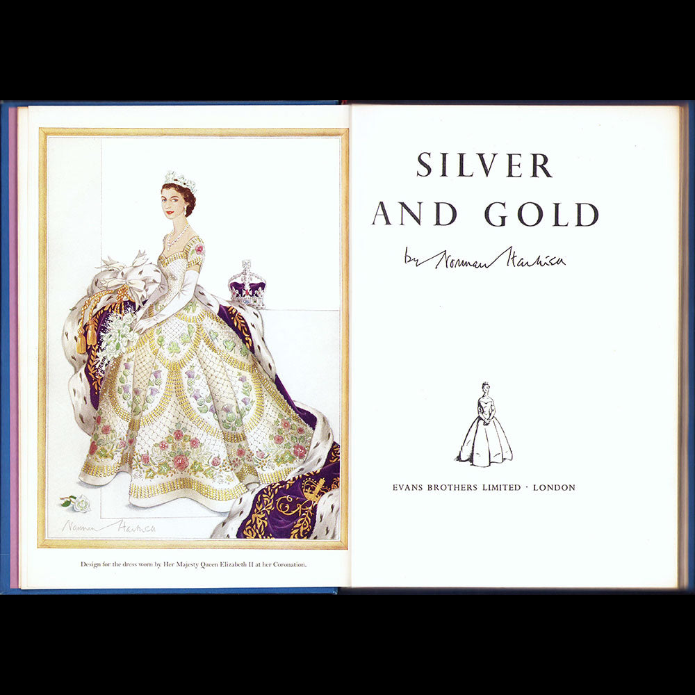 Hartnell - Silver and Gold, avec envoi du couturier (1955)
