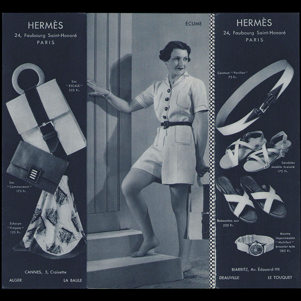 Hermès - Dépliant de modèles pour la plage (1930s)