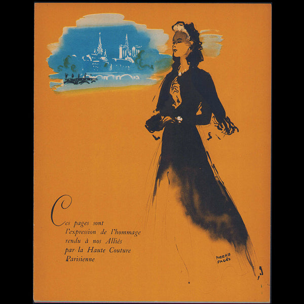 Hommage à nos alliés par la haute couture Parisienne (1945)