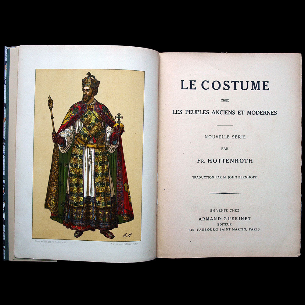 Hottenroth -  Le Costume chez les Peuples Anciens et Modernes, nouvelle série (1896), exemplaire d'Erté