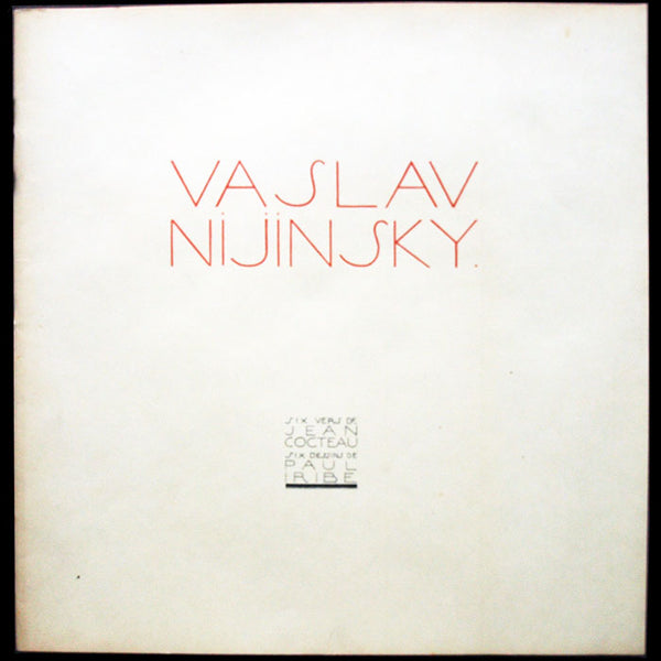 Nijinsky - Six vers de Jean Cocteau, Six dessins de Paul Iribe (1910)