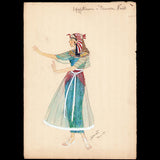 Japhet - Dessin d'un costume égyptien (1915)