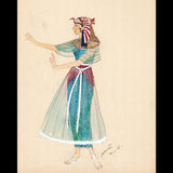 Japhet - Dessin d'un costume égyptien (1915)