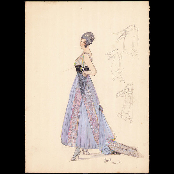 Japhet - Dessin d'une robe (1915)