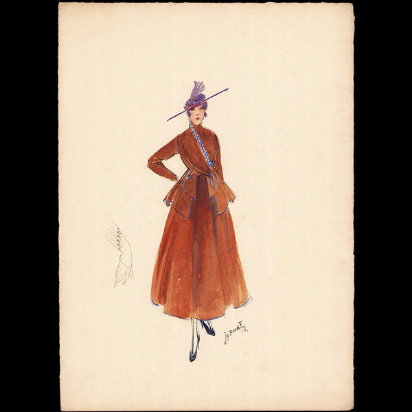 Japhet - Dessin d'un costume (1915)