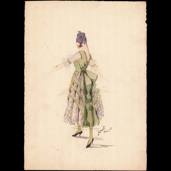 Japhet - Dessin d'une robe (1916)