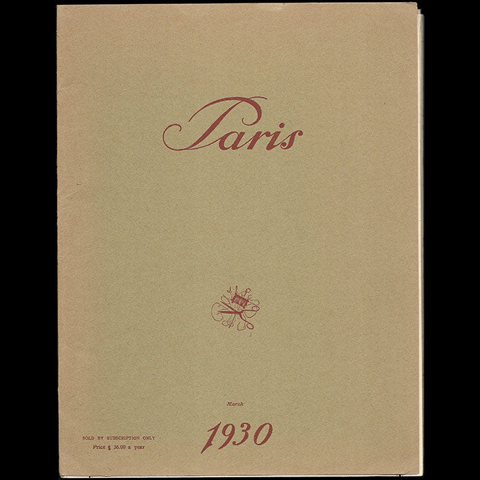 Paris, March 1930 - Revue de Georgia Blackman-Pratt