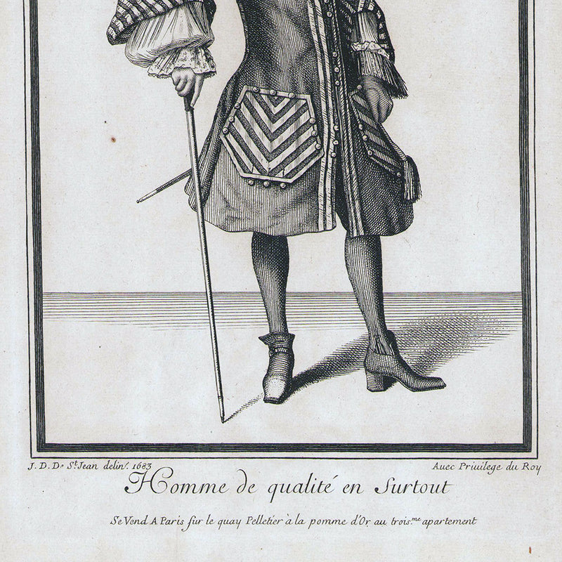 Jean Dieu de Saint-Jean - Homme de qualité en surtout (1683)