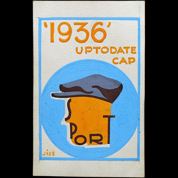 Jicé - Recueil de 25 dessins originaux de casquettes (1936)