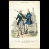 Journal des Dames et des Modes, Costumes Parisiens - Gravure de mode masculine (1835)