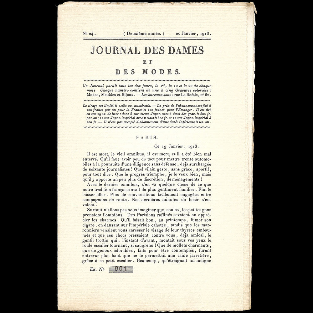 Le Journal des Dames et des Modes, Costumes Parisiens, n°24, 1913