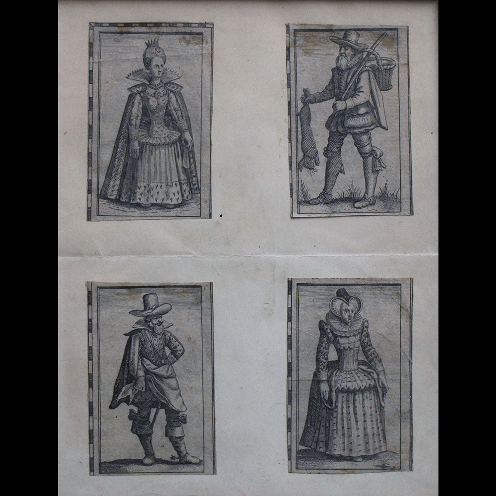 Gravures de costumes anglais des années 1610 - Kingdome of England de Saxton (XVIIème siècle)