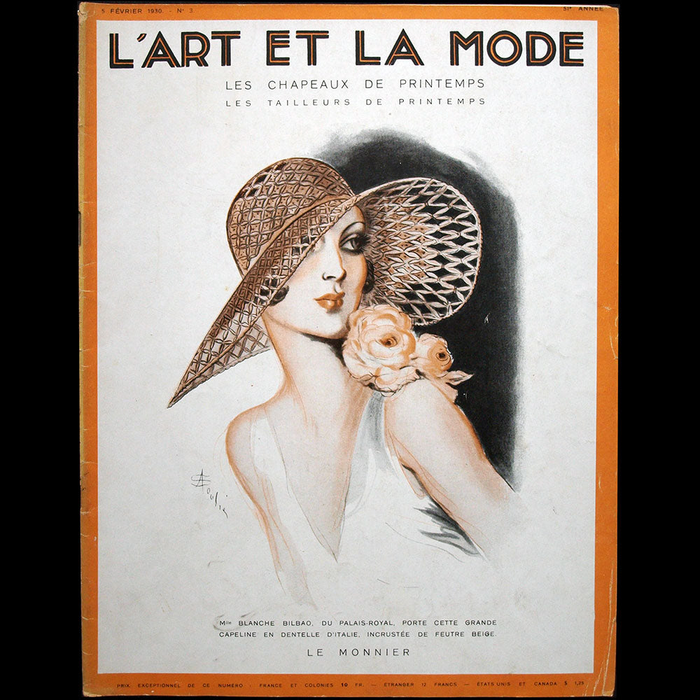 L’Art et la Mode (5 février 1930), couverture de Soulié