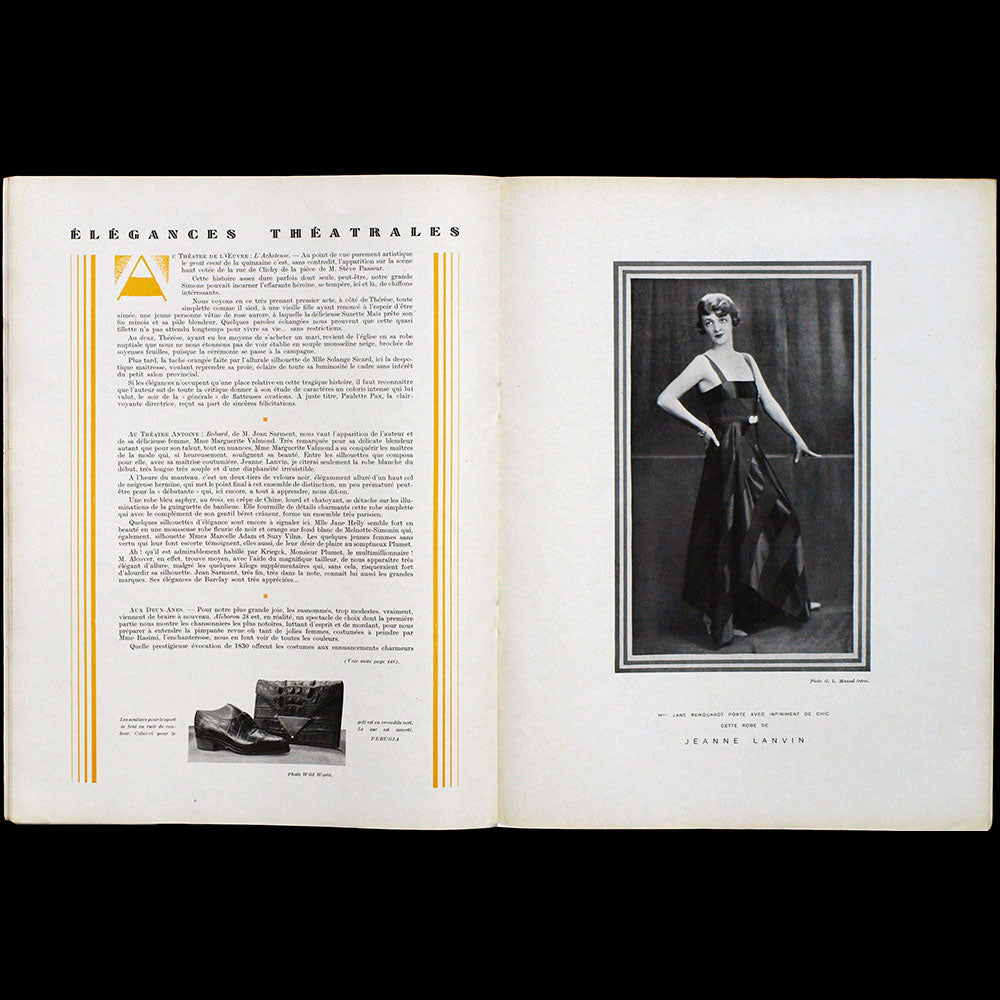 L’Art et la Mode (5 mai 1930), couverture de Soulié