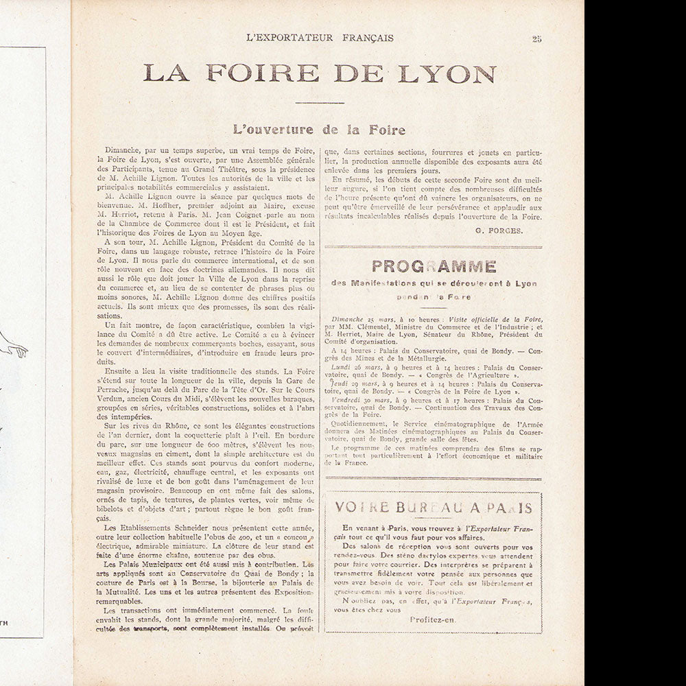 L'Exportateur Français, n°34, 22 mars 1917