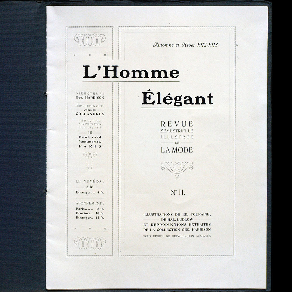L'Homme Elégant, n°2 (automne-hiver 1912-1913)